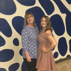 Blush Off the Shoulder Dress